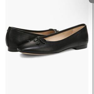 Sam Edelman Black Leather Ballet Flats